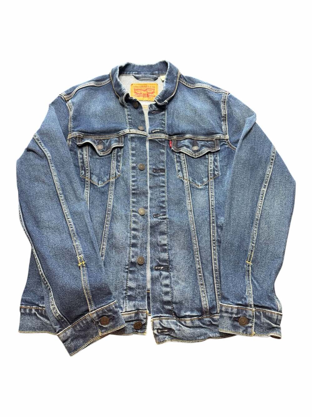 Levi's Men's Blue Denim Trucker Jacket Size Large 72334